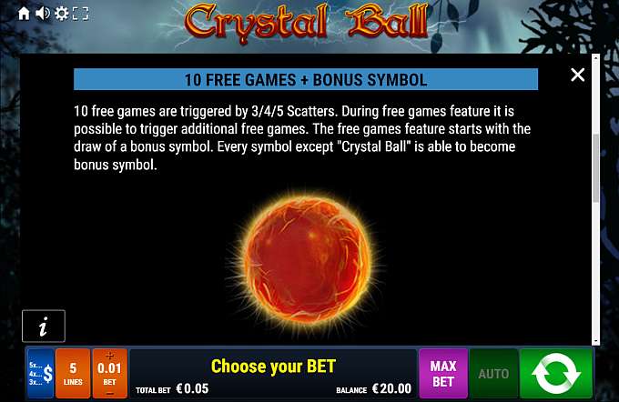 crystall ball free spins