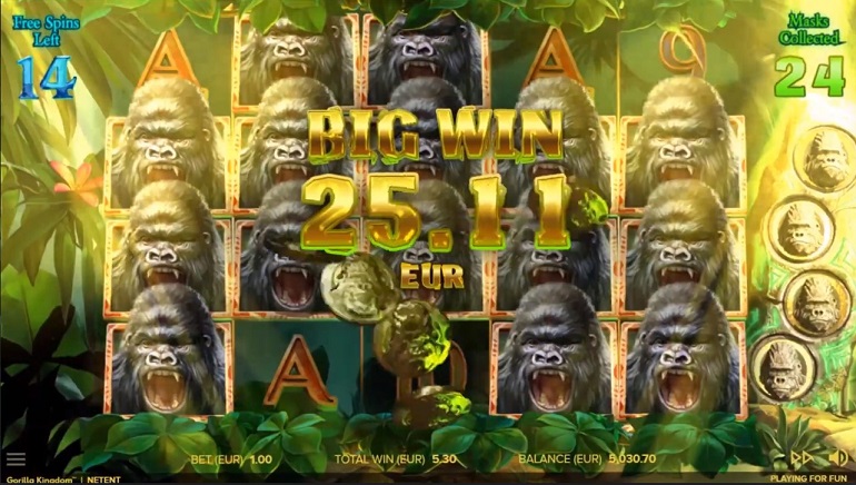 Gorilla kingdom big win