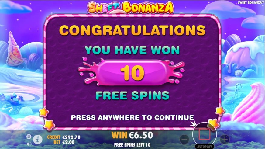 sweet bonanza bonus spel