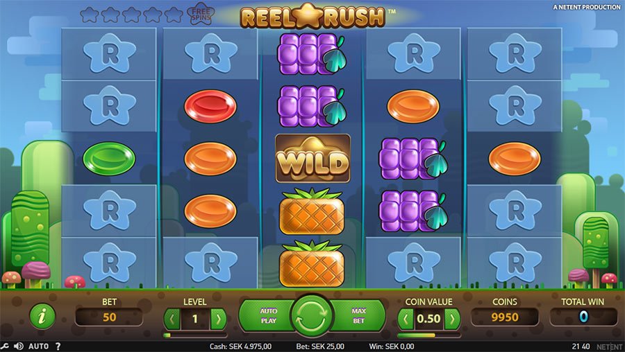 reel rush casino slot basis spel